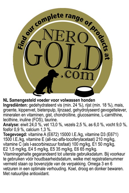 Nero Gold Vis & Rijst 2,5 kg - Nero